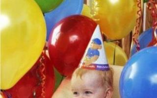 Как отметить первый день рождения малыша?